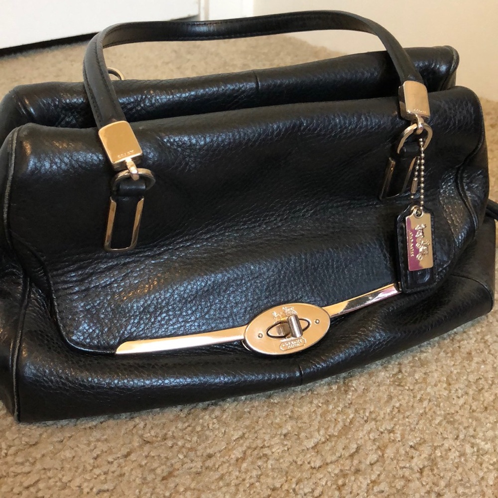 Coach Black Leather Purse